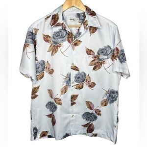 Tori Richard leaf print button down short sleeve shirt Sz XL?